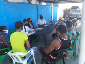 Oficina de Defensa Pública del Distrito Judicial de Peravia realizo visita al centro de privación de libertad Bani-Hombres.