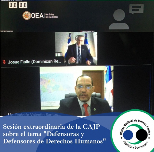 Discurso del Director Nacional de la Defensa Pública, Lic.Rodolfo Valentin Santos ,representando  la República Dominicana.