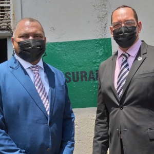 Director Nacional de la Defensa Pública, Lic. Rodolfo Valentín Santos, acompaño al director de Prisiones, Ing. Roberto Hernández