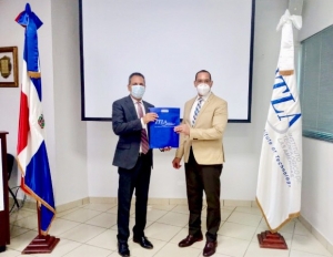 Lcdo.Rodolfo Valentin Santos, director Oficina Nacional de la Defensa Publica se reunió con el Rector del ITLA