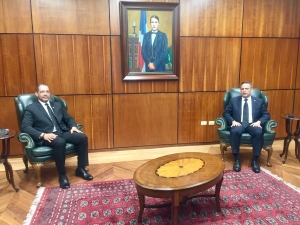 Presidente de la Suprema Corte de Justicia y el Director Nacional de la Defensa Pública se reúnen para tratar los avances de las audiencias remotas en tiempo de covid-19.