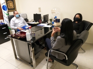 Jueza miembro de la Corte de Apelación de Niños, Niñas y Adolescentes de la Provincia Santo Domingo visita sede central de la Oficina de la Defensa Publica.